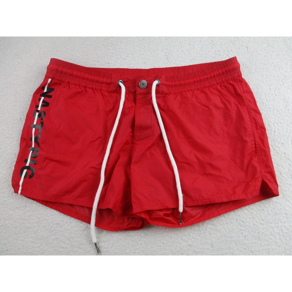 Nasty Pig Swim Shorts Mens Small Nylon Drawstring Athletic Swimwear‎ Trunks Pool